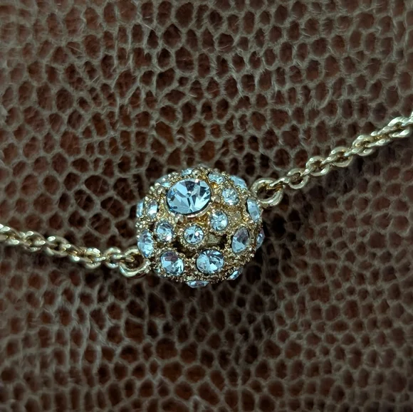 Kate Spade Gold Pave Ball Necklace with Crystal Accents - Picture 4 of 6